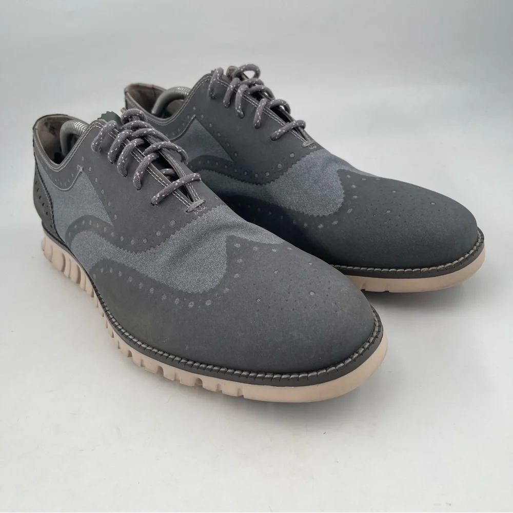 Cole Haan Men’s Zerogrand Embrostitch - SZ 12 M - Blue Wingtip Oxford Sneaker